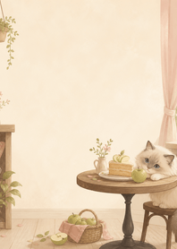 Lime Ragdoll Apple Cake Cafe