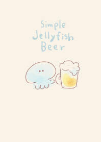 Simple jellyfish beer beige.