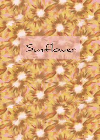 เบจ ชมพู : ดอกทานตะวันสีน้ำ