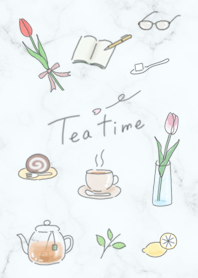 Tea Time Marble blue15_2