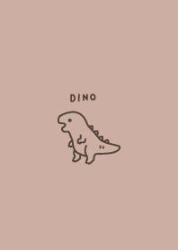 ゆるい恐竜　ベージュ