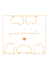 Relaxed Animals 1  - W x Orange 01