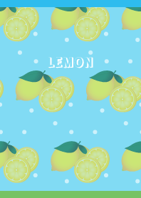 LEMON slices2 on blue