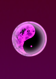 Dark Yin and Yang Purple Pink