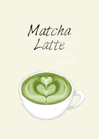 抹茶ラテ 抹茶 カフェ コーヒー シンプル 2