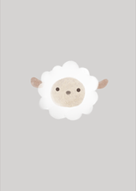 ワンポイントキュートな動物・ひつじ