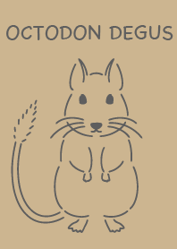 Octodon degus Simple Brown