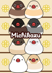 Michikazu Round and cute Java sparrow