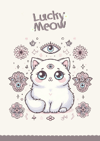 Somehoww : LUCKY MEOW x EVIL EYE (Brown)