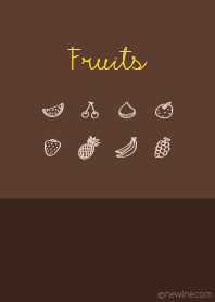 Fruits chocolate brown