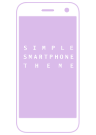 SIMPLE SMARTPHONE THEME[Purple]2