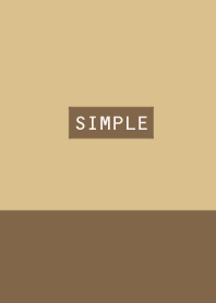 クッキーベージュとチョコ。