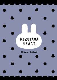 Polka dots Rabbet / Black&Lilac