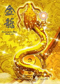 Fortune gold dragon and yin yang3