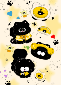 Black CatHeadphonesMusic3