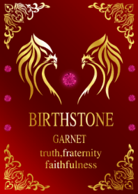 Birthstone January Garnet JPN