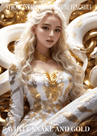 White snake and gold  Lucky 76