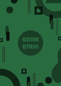 Polka Geometric Green Pea