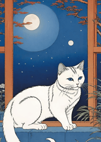 Cat under the Moon 22c3c8