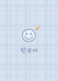 Korea Plaid<Glitter>blue