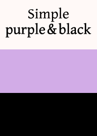 Simple purple & black.
