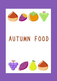 AUTUMN FOOD Theme/PURPLE/YELLOW