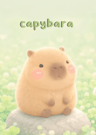 Cute capybara  In Clover