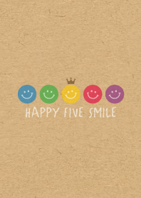 HAPPY CROWN SMILE -5color KRAFT- 23
