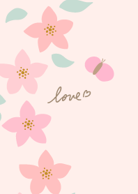 3color flowers and butterflies26 Japan