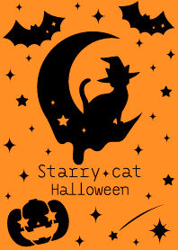 Starry cat Halloween