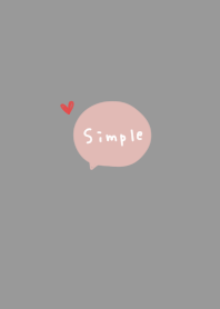 gray and pink beige. simple.