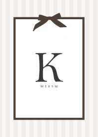 INITIAL SIMPLE RIBBON -K-