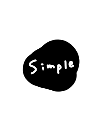 Monotone simple. Black and white.