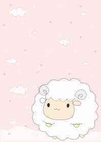 Happy baby sheep