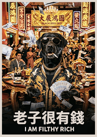 金運加持!有錢ㄟ黑狗兄1-1咖啡色凱瑞精選集