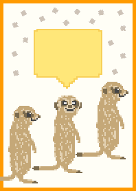 Pixel Art animal --- Meerkat 4