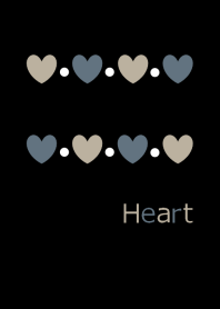 Beige and gray simple heart from japan