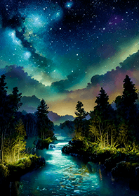 Beautiful starry night view#1762