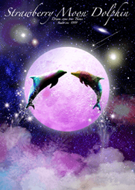 Strawberry moon  Dolphin2