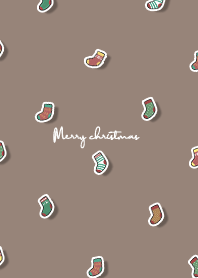 christmas socks2 - brown