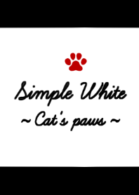 Simple White. ~Cat's paws~