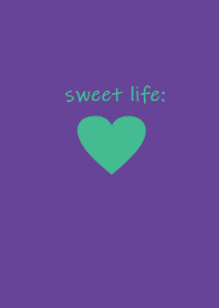 sweet life (black purple green)