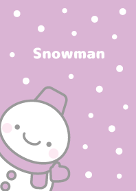 紫色雪だるま（スノーマン）の着せかえ3