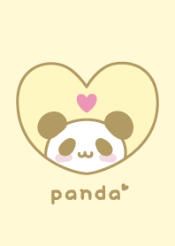 熊貓 心 [黃色]