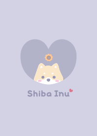 Shiba Inu2 Sunflower - purple