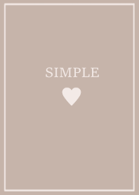 大人のシンプルハート =beige2=