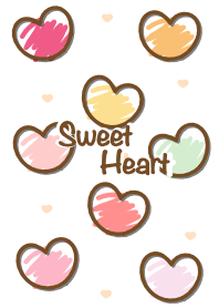 Sweet mini heart colorful version 36