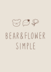 Bear&Flower SIMPLE #Beige.