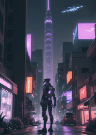 cyberpunk city
