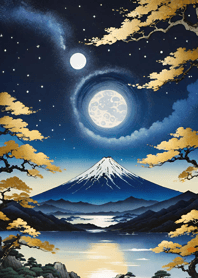 Ukiyo-e Cahaya Bulan 359fX